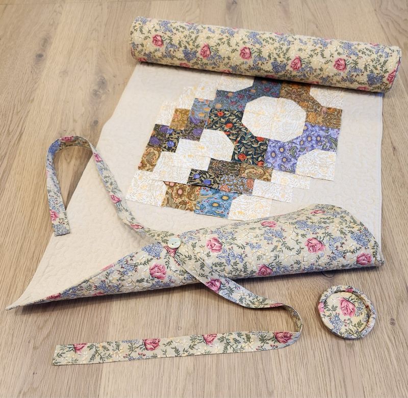 Patchwork and Embroidery Roll Pattern