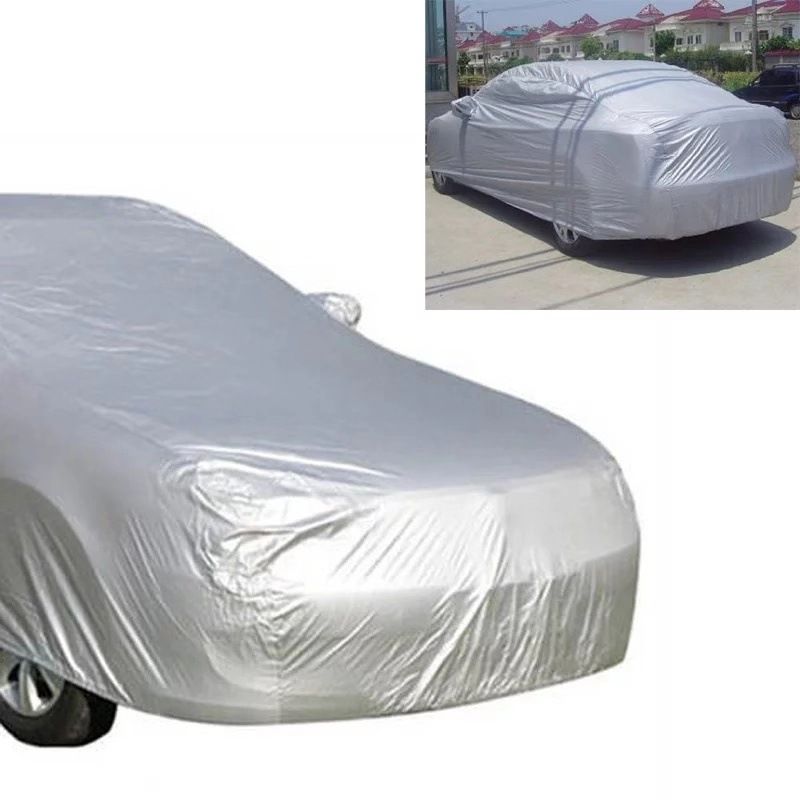 General Car Car Cover Car Cover Sun Protection Car Cover Dust Cover Car Cover, Specifications: S, Color: silver