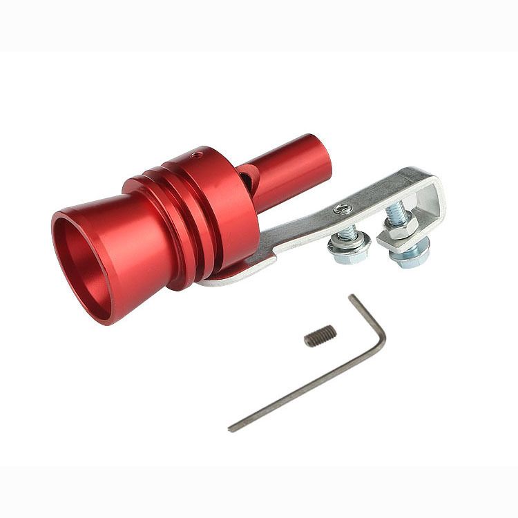 Car Modified Sound Wave Imitator Turbo Whistle Whistle Exhaust Pipe Sounder Motorcycle Accessories Turbo Tail Whistle, Color: Red, Specification: S