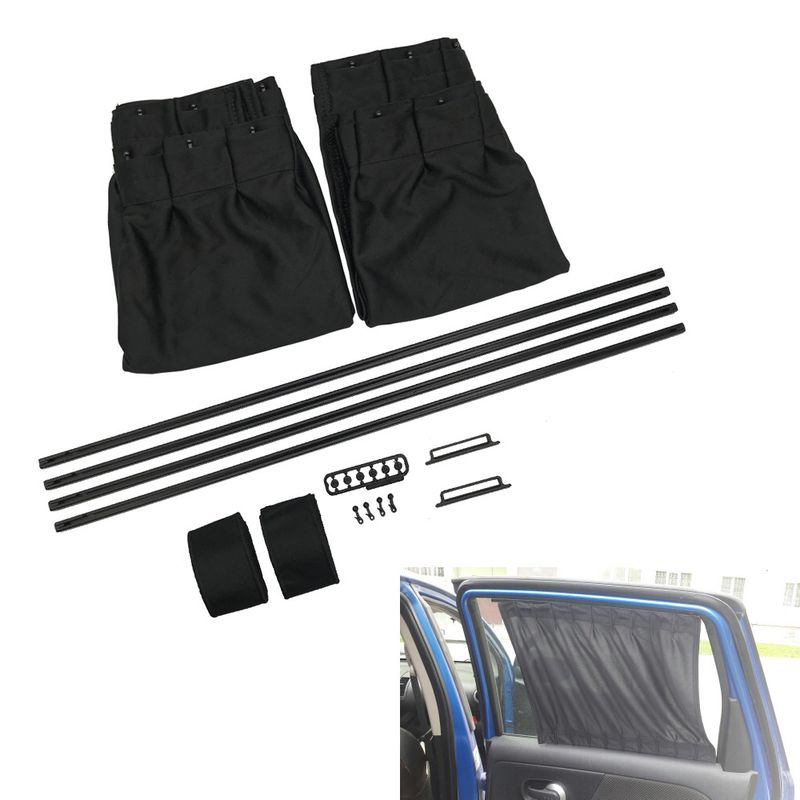 Cross-border Hot-selling Car Windshield 50S Pure Black Shading Anti-ultraviolet Heat Insulation Car Front And Rear Windshield Sunshade