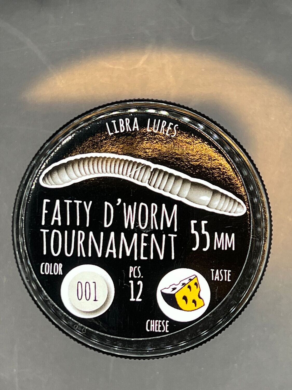 LIBRA LURE " FATTY D´WORM " TOURNAMENT NO 01 WEIß