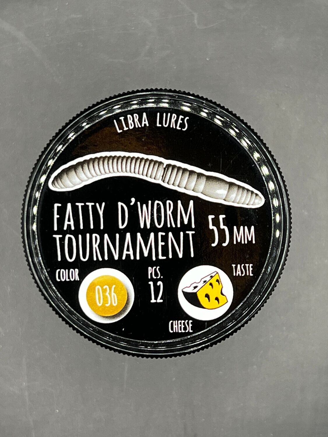 Libra Lures "Fatty D´Worm Tournament " 55mm No 036 Coffee Milk