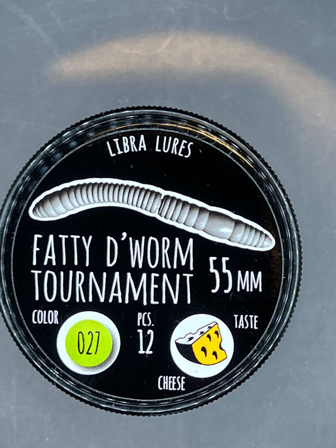 Libra Lures "Fatty D´Worm Tournament" 55mm NO 027 Mint Green