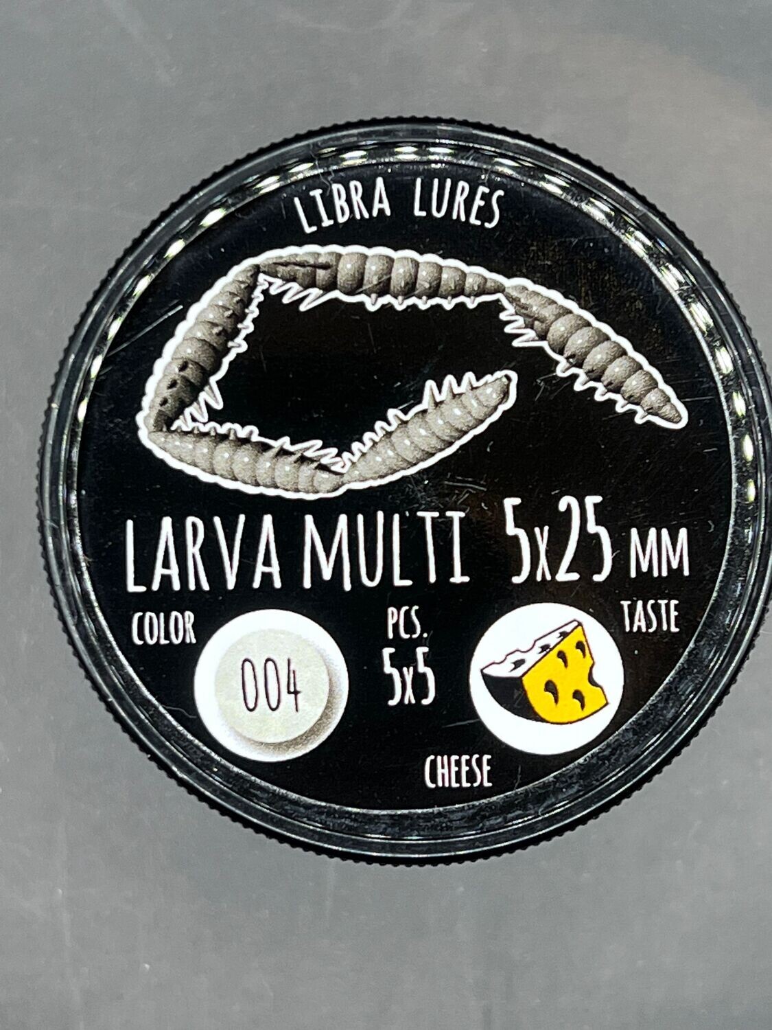 Libra Lures "Larva Multi 5x25mm"  NO 004 Silver Pearl