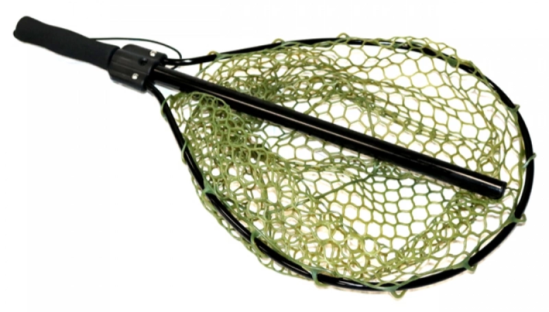 Marina Fangnetz Kescher 12,5 cm breit langer Stiel Farbe schwarz, 1,97 €