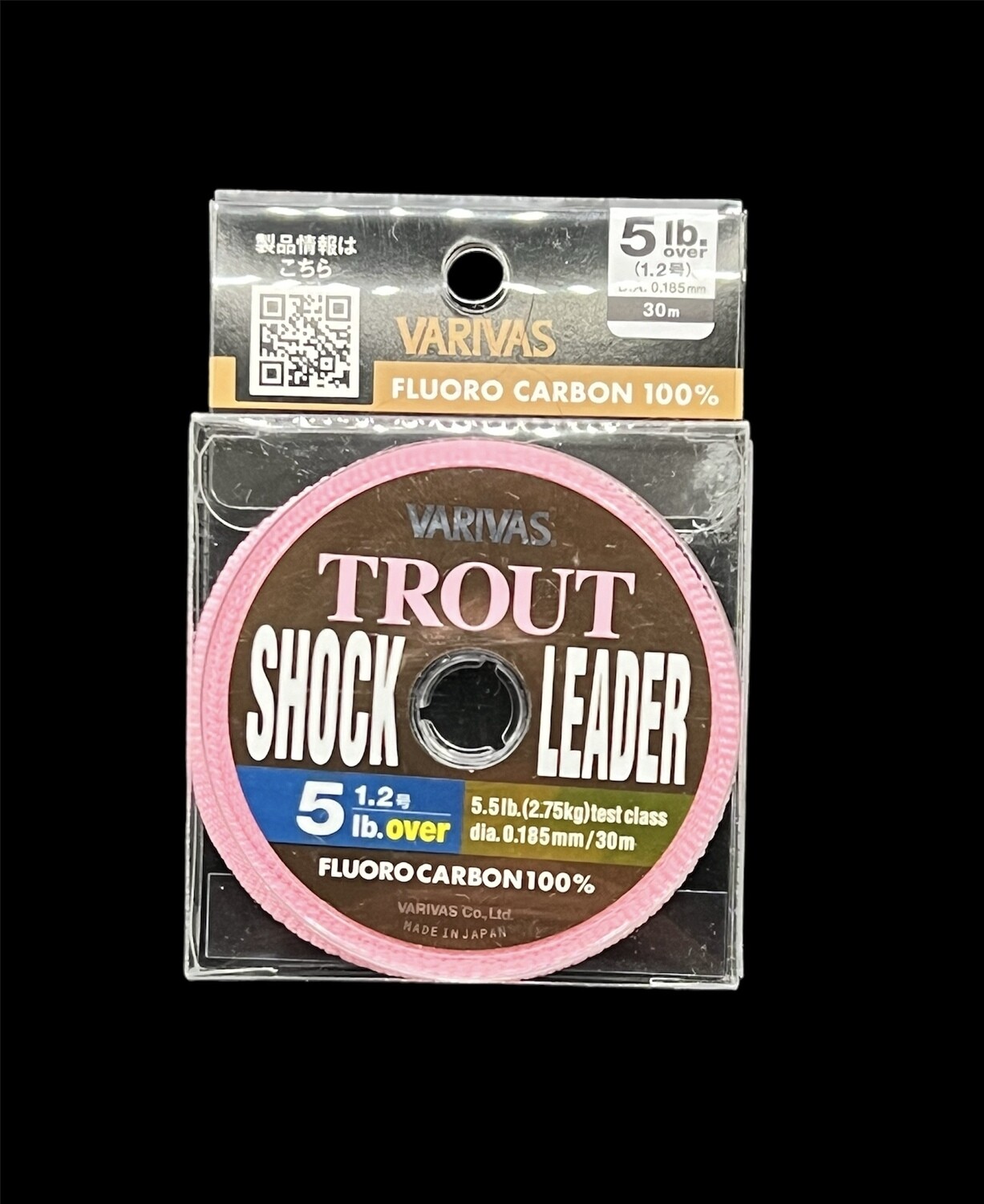 VARIVAS SHOK LEADER "5lb.over" Flourocarbon Länge 30 m