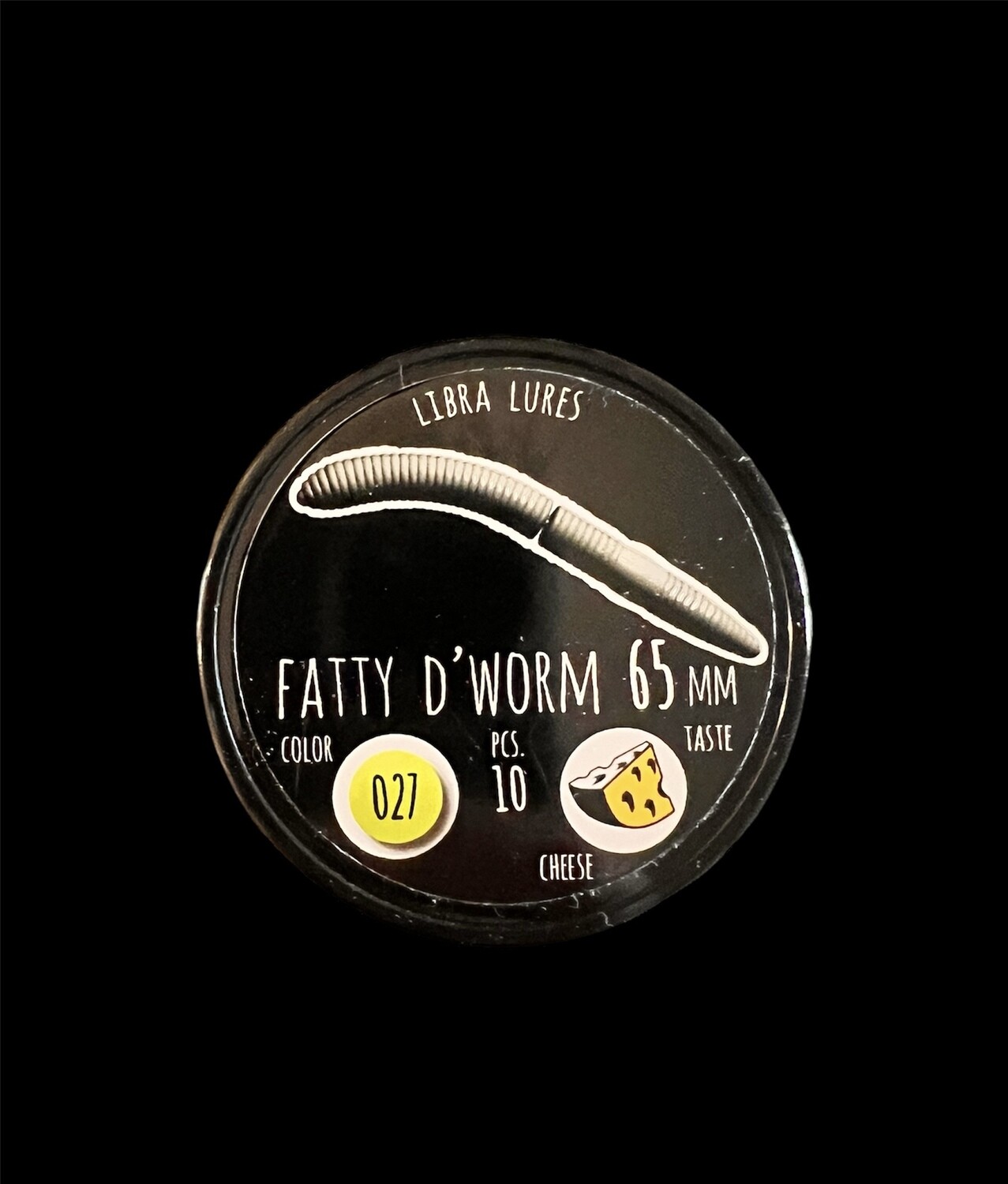 Libra Lures „ Fatty D‘ Worm 65mm Apple Green 027