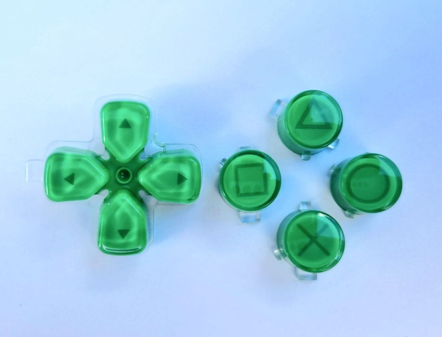 Custom Crystal Button Set for PS5 - Green