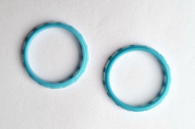 Custom Accent Rings for PS5 - Light Blue