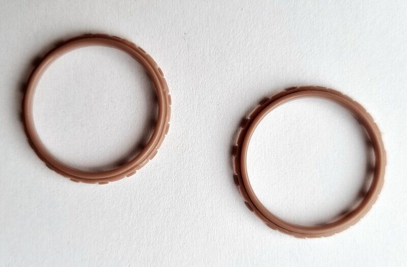 Custom Accent Rings for PS5 - Brown