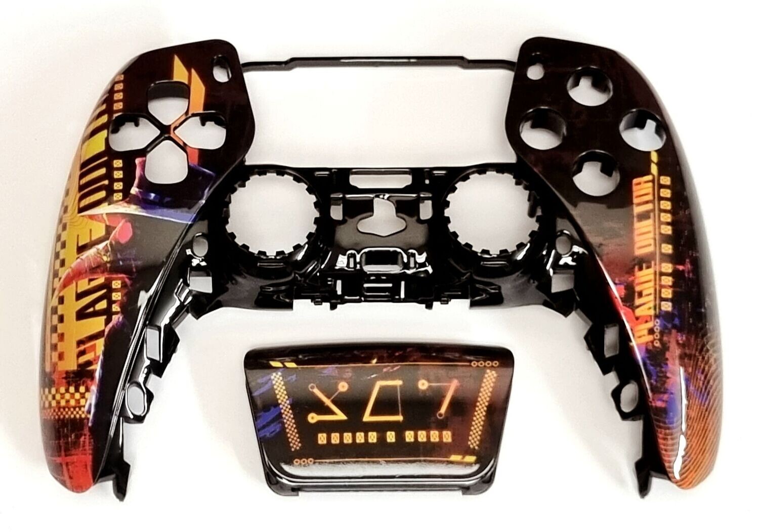 Custom PS5 Front Shell & Touchpad - Cyber Plague