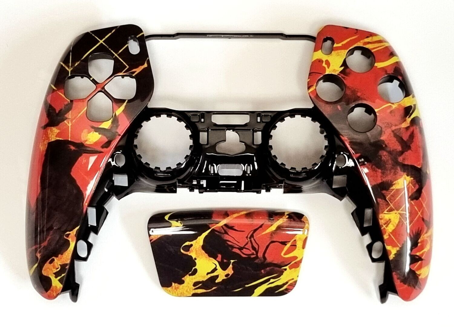 Custom PS5 Front Shell & Touchpad - Blood Moon Raven