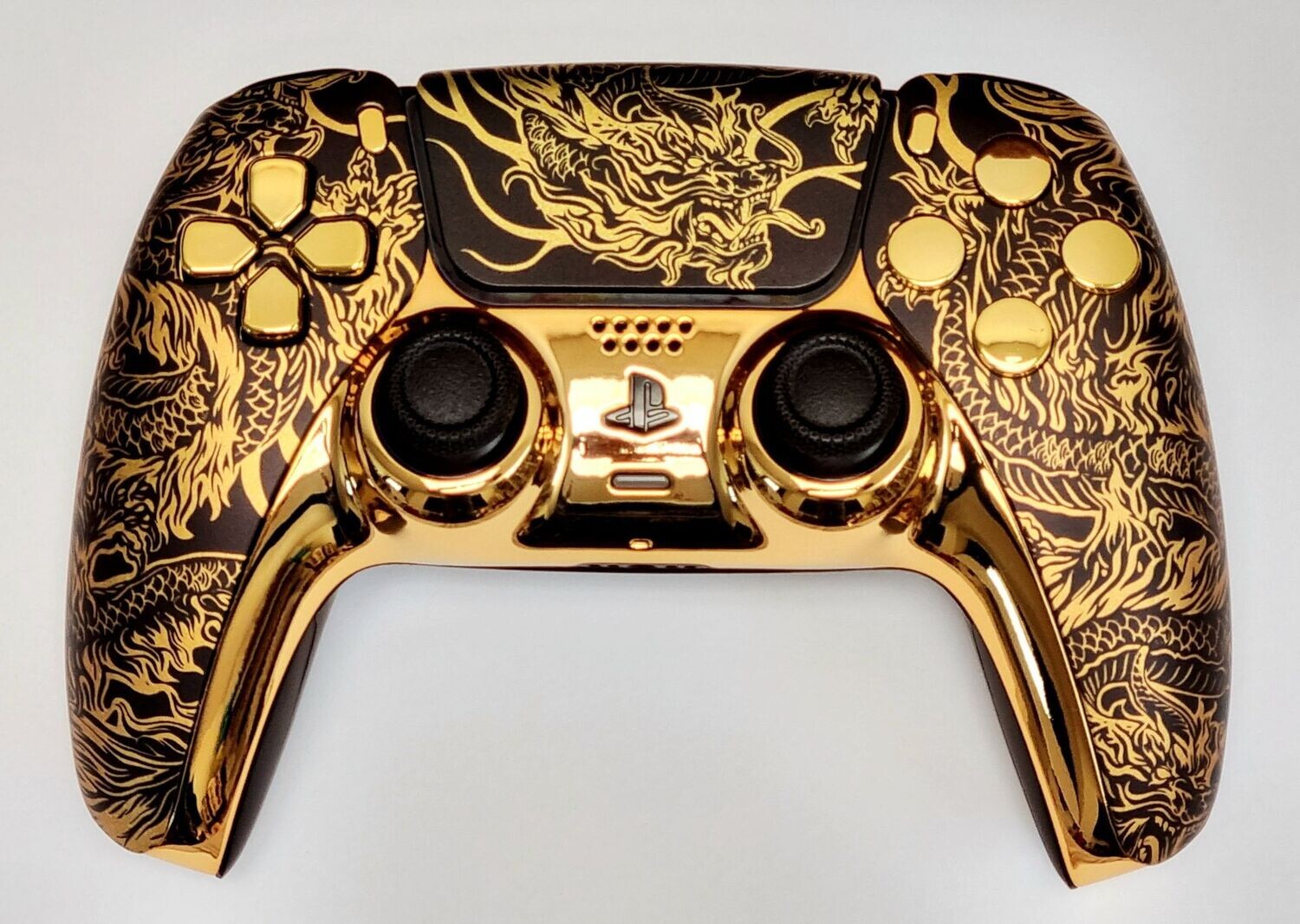 Custom PS5 Dualsense Controller - Golden Dragon  *NEW*