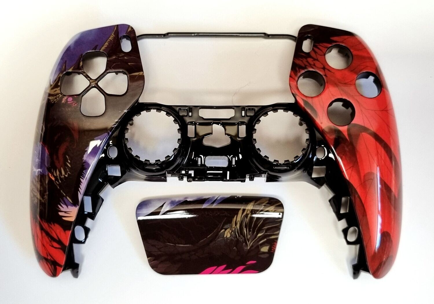 Custom PS5 Front Shell & Touchpad - Roaring Dragon Design
