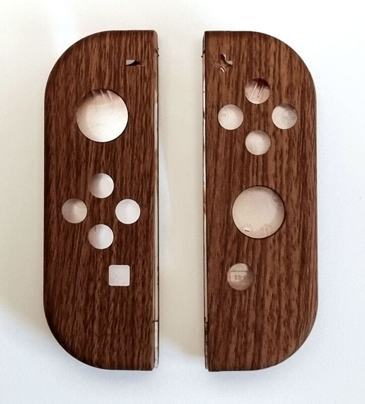 Nintendo Switch Customised Joy-Con Shell - Dark Wood