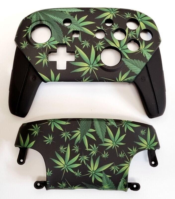 Nintendo Switch Pro Controller Shell - Weed Design