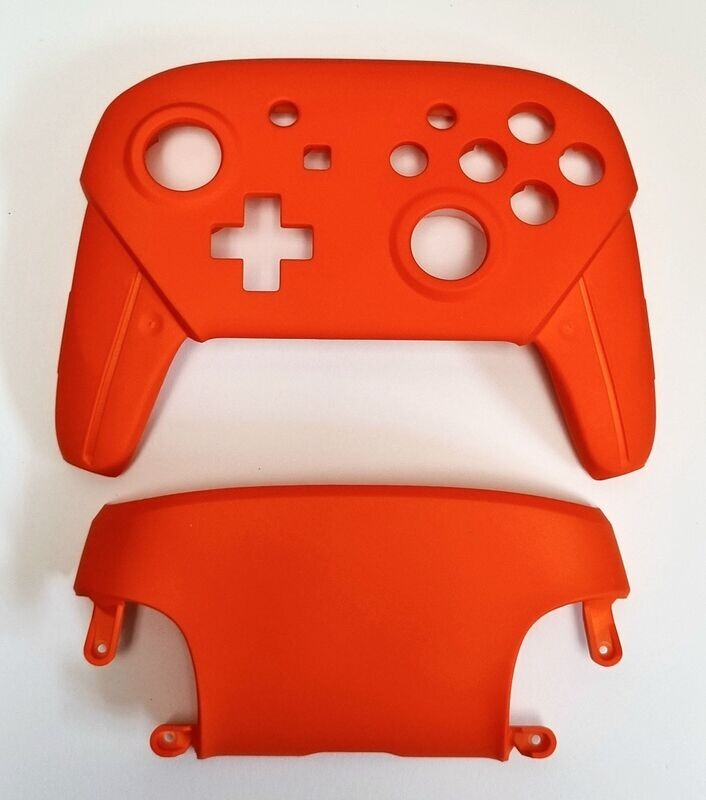 Nintendo Switch Pro Controller Shell - Soft Touch Orange