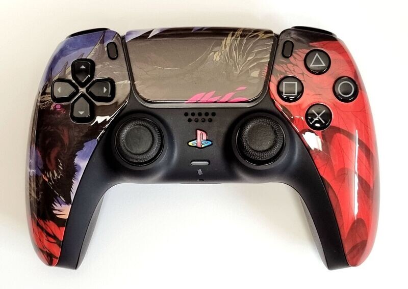 Custom PS5 Dualsense Controller - Roaring Dragon Design