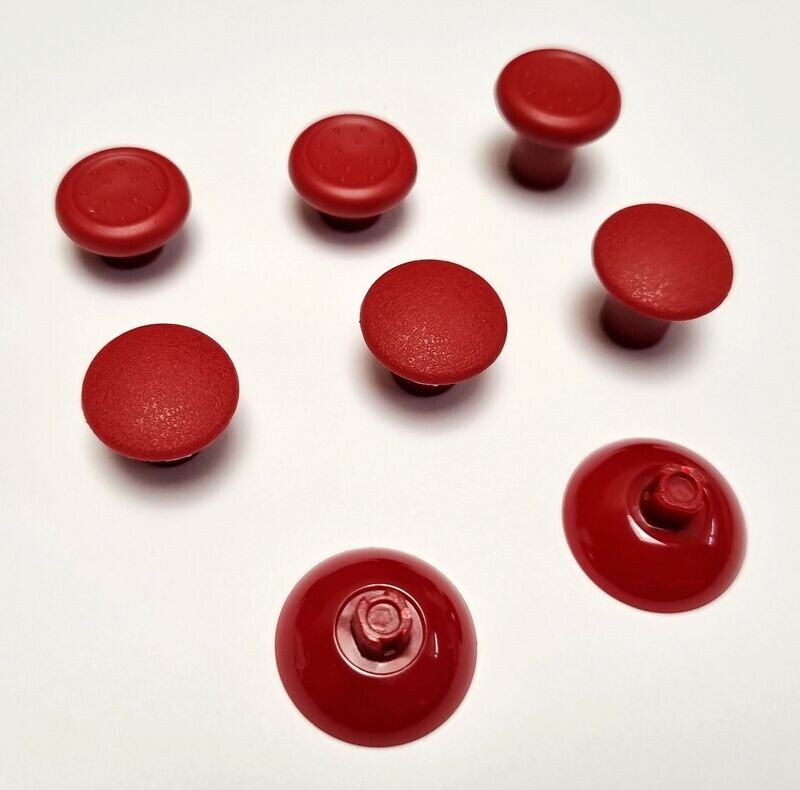 eXtremeRate Ergonomic Interchangeable Thumbsticks - Red
