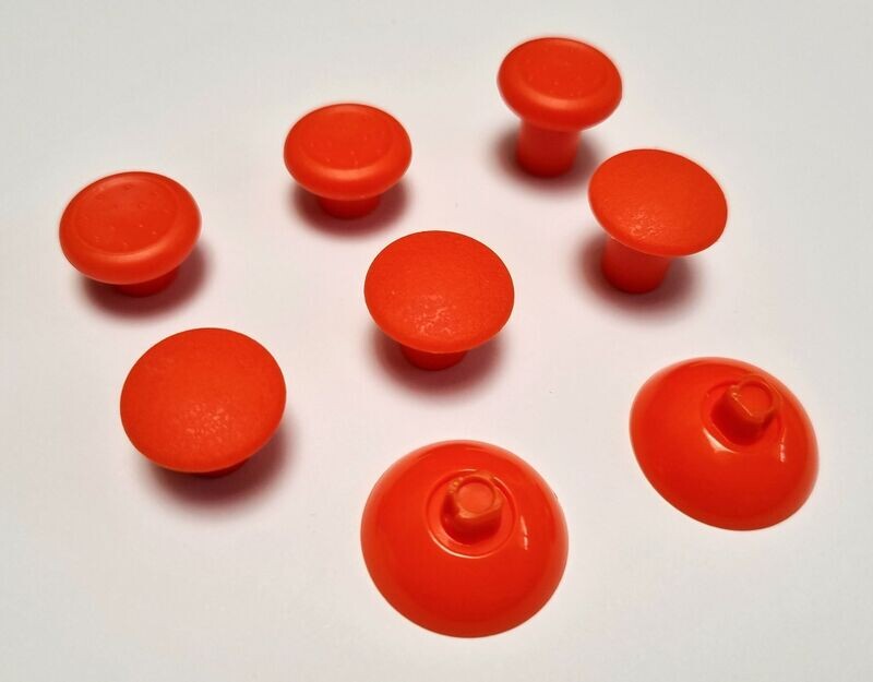 eXtremeRate Ergonomic Interchangeable Thumbsticks - Orange
