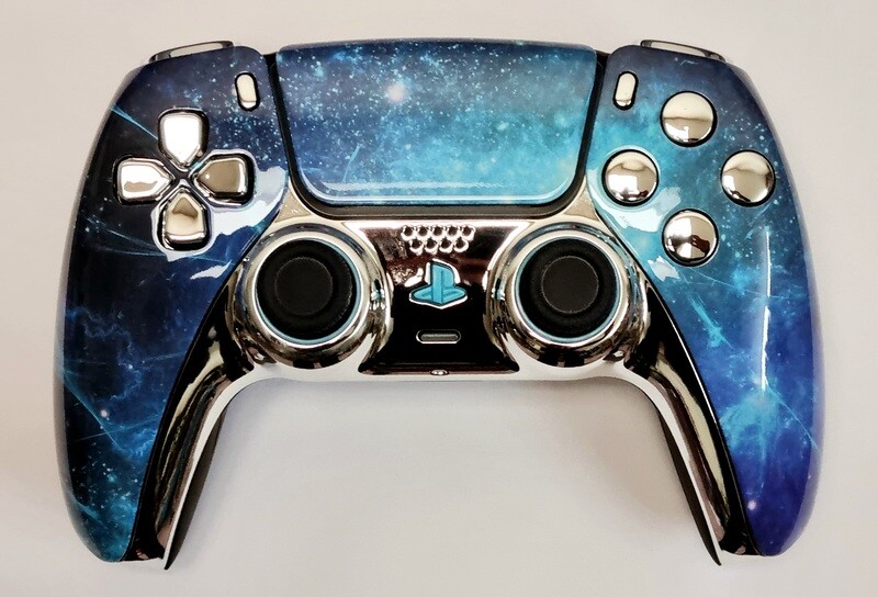 Custom PS5 Dualsense Controller - Blue Nebula Design *NEW*
