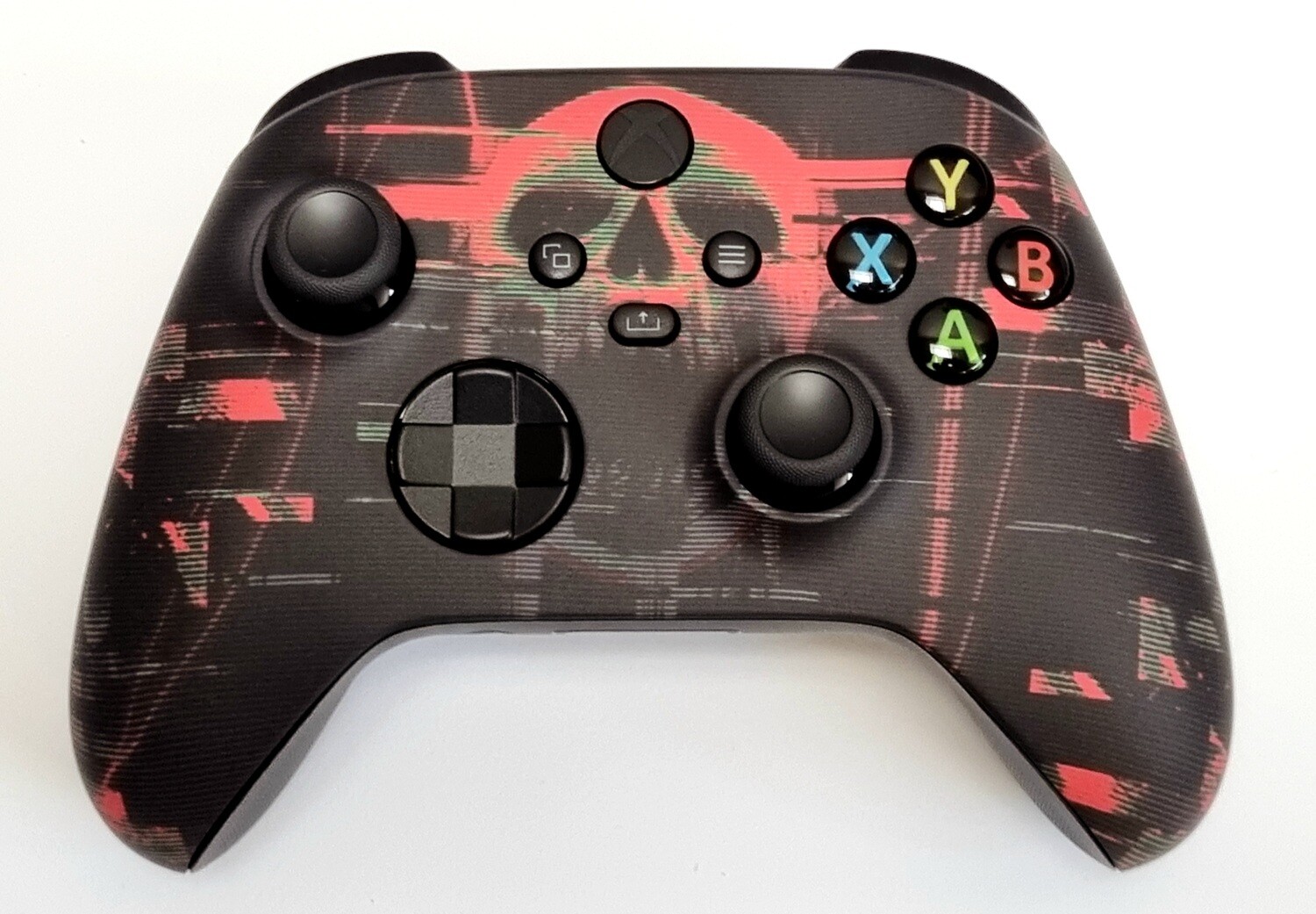 Customised Microsoft Wireless Xbox Series X/S Controller - Skull Glitch Design *NEW*