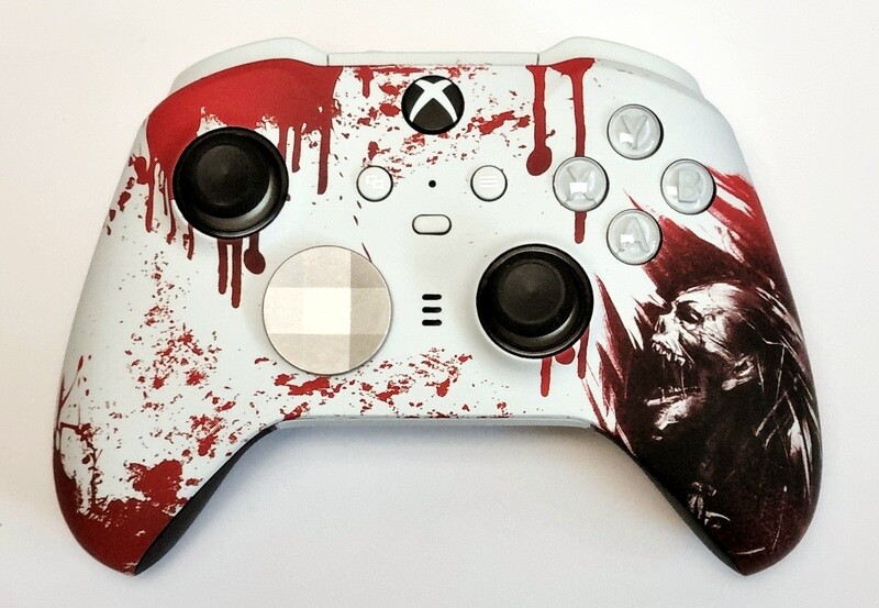 Customised Xbox Elite Series 2 Wireless Controller (Core) - Blood Zombie Design *NEW*