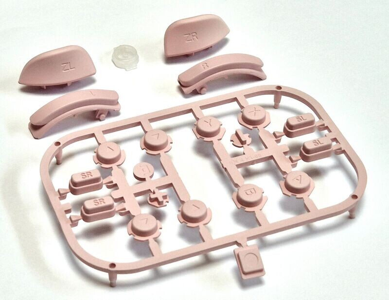 Complete Baby Pink Button Set for Nintendo Switch