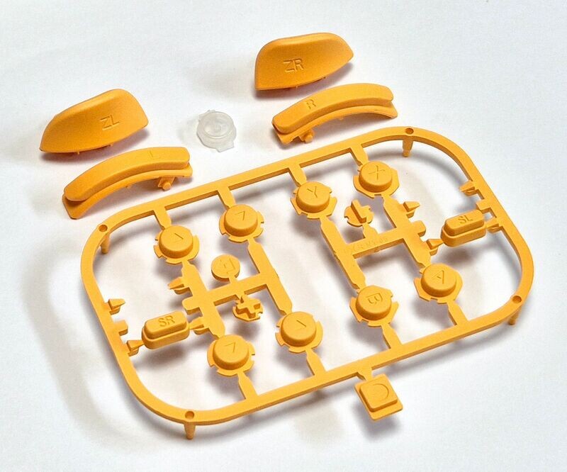 Complete Caution Yellow Button Set for Nintendo Switch