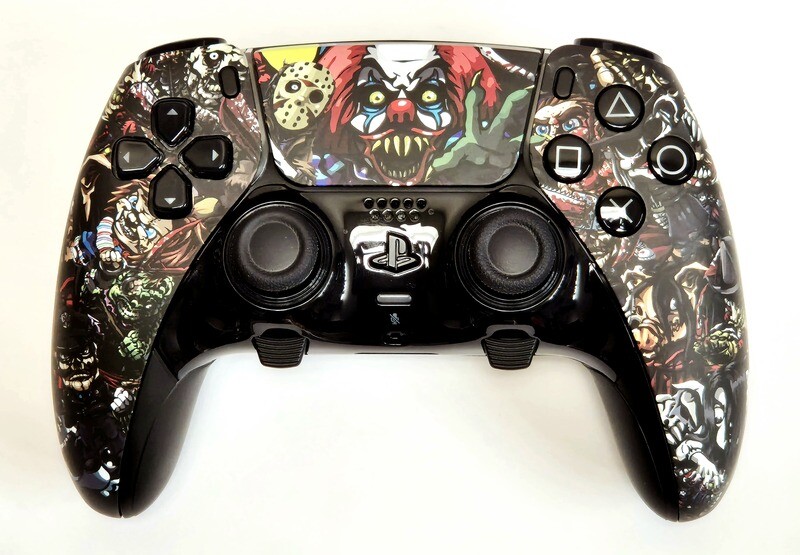Custom PS5 Dualsense Edge Controller - Horror Party Design *NEW*