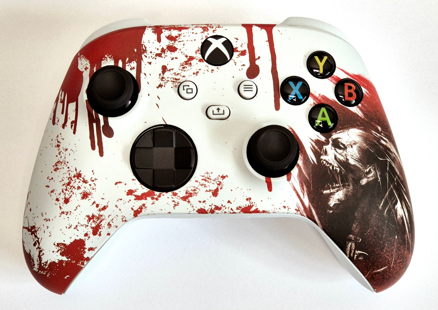 Customised Xbox Series X / S Controller - Screaming Zombie Design *NEW*