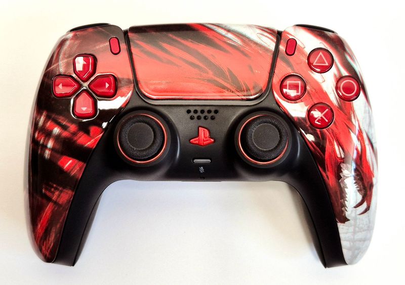 Custom PS5 Dualsense Controller - Shadow of Blood Dragon *NEW*