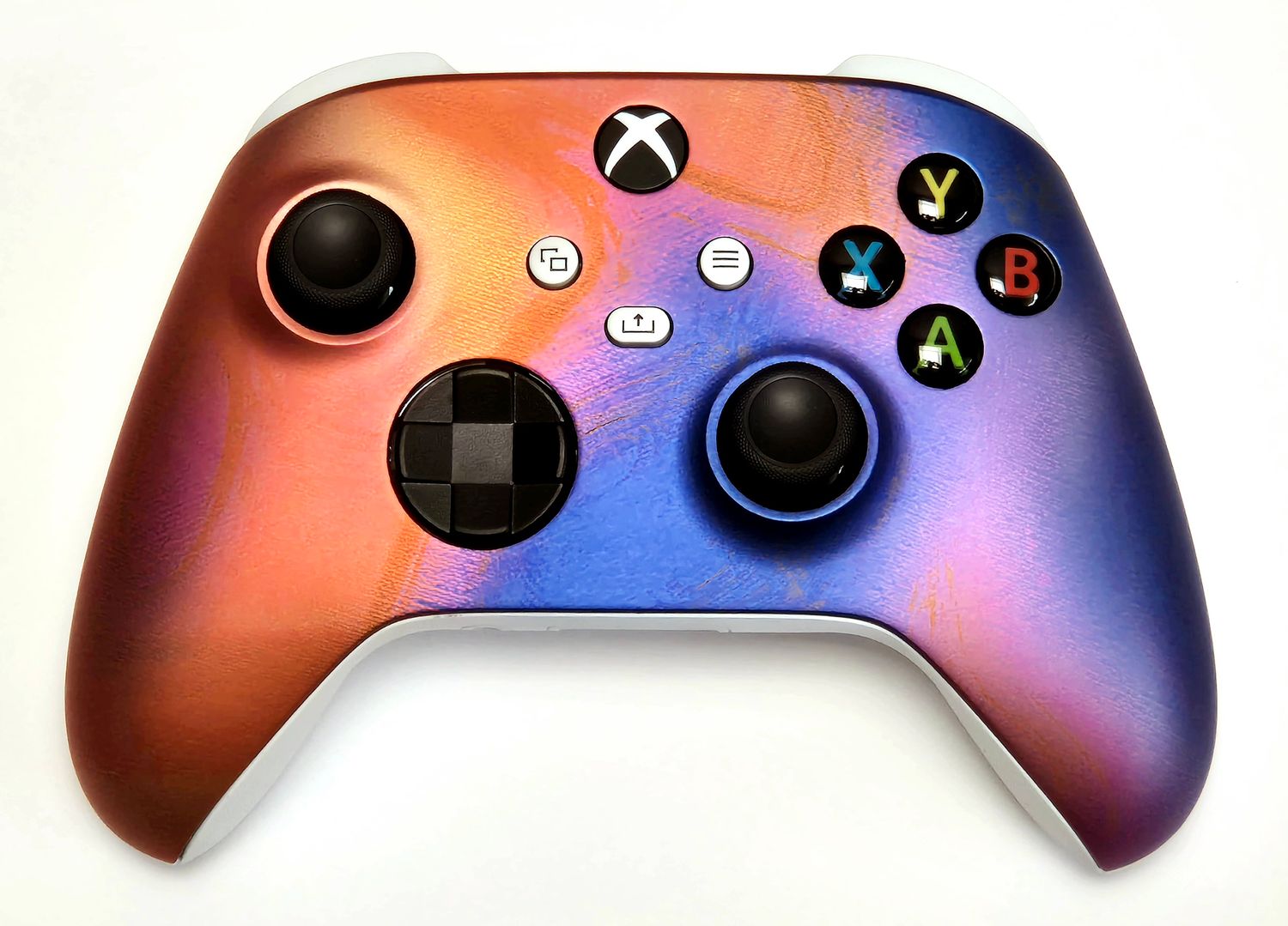 Customised Microsoft Wireless Xbox Series X/S Controller - Red Purple Yellow Colour Swirl *NEW*