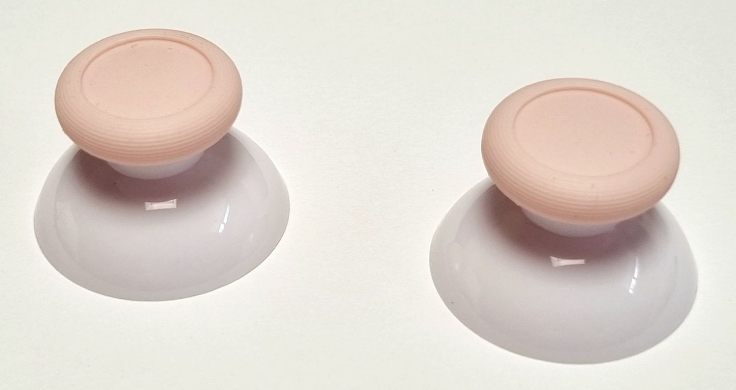 Nintendo Switch Pro Controller Thumbsticks - White & Baby Pink