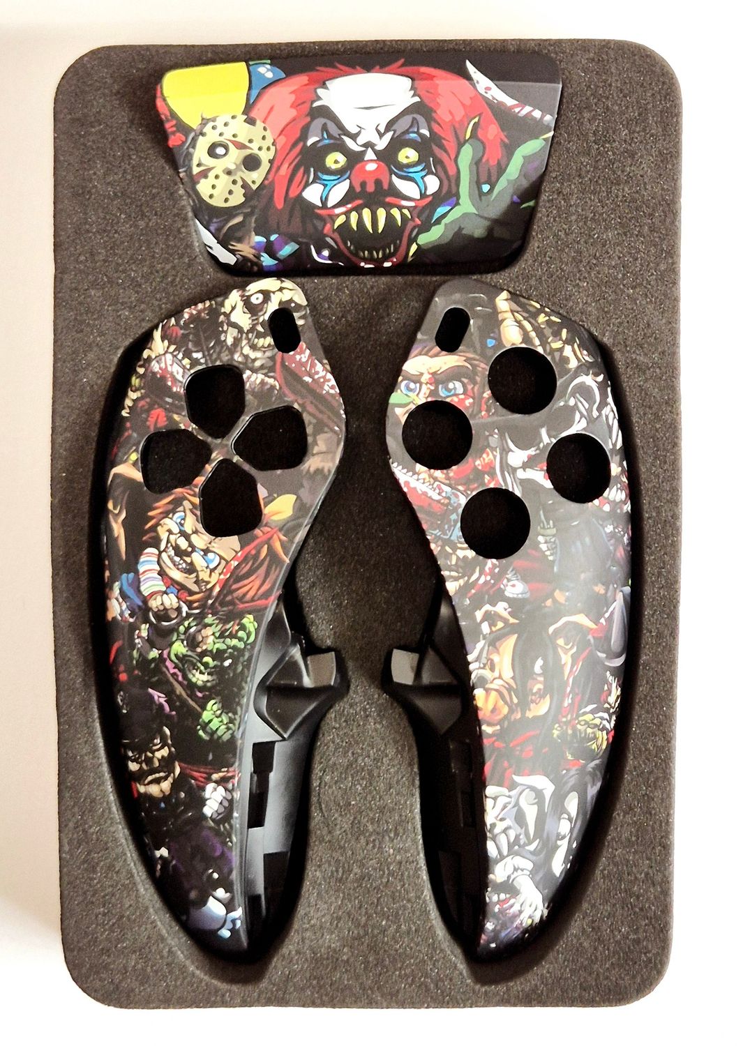 ​​​PS5 Dualsense Edge Custom Faceplate - Horror Party Design