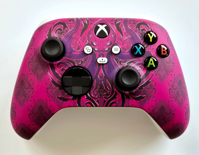 Customised Xbox Series X/S Wireless Controller - Purple Octopus Cthulhu *NEW*
