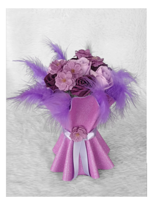 Bouquet rosas violeta