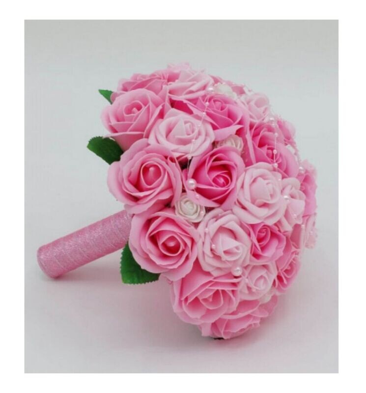 Ramo novia rosa