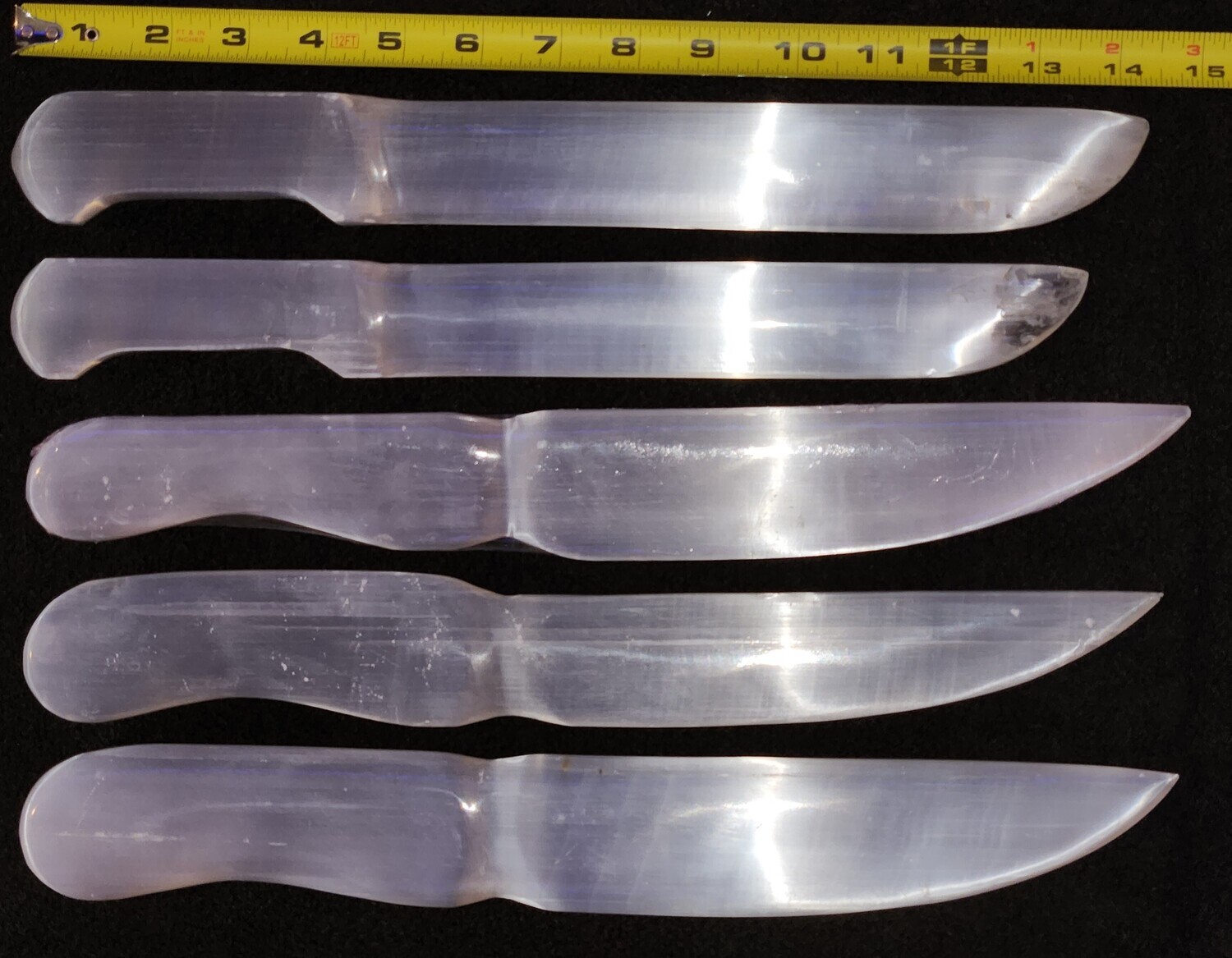 Selenite &#39;Cord Cutting &amp; Clearing&#39; Sword 14-15&quot;