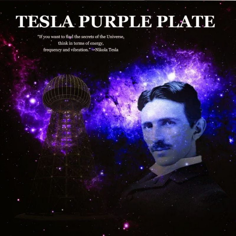 Tesla Positive Energy Purple Plates
