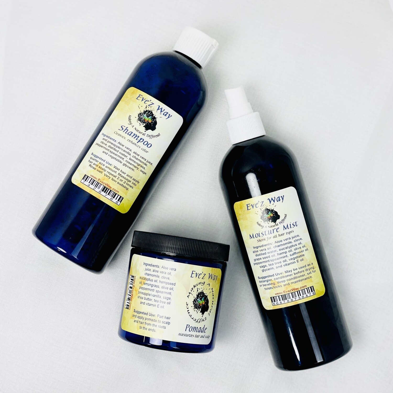 3 PACK Moisture Kit (mist + pomade + shampoo)