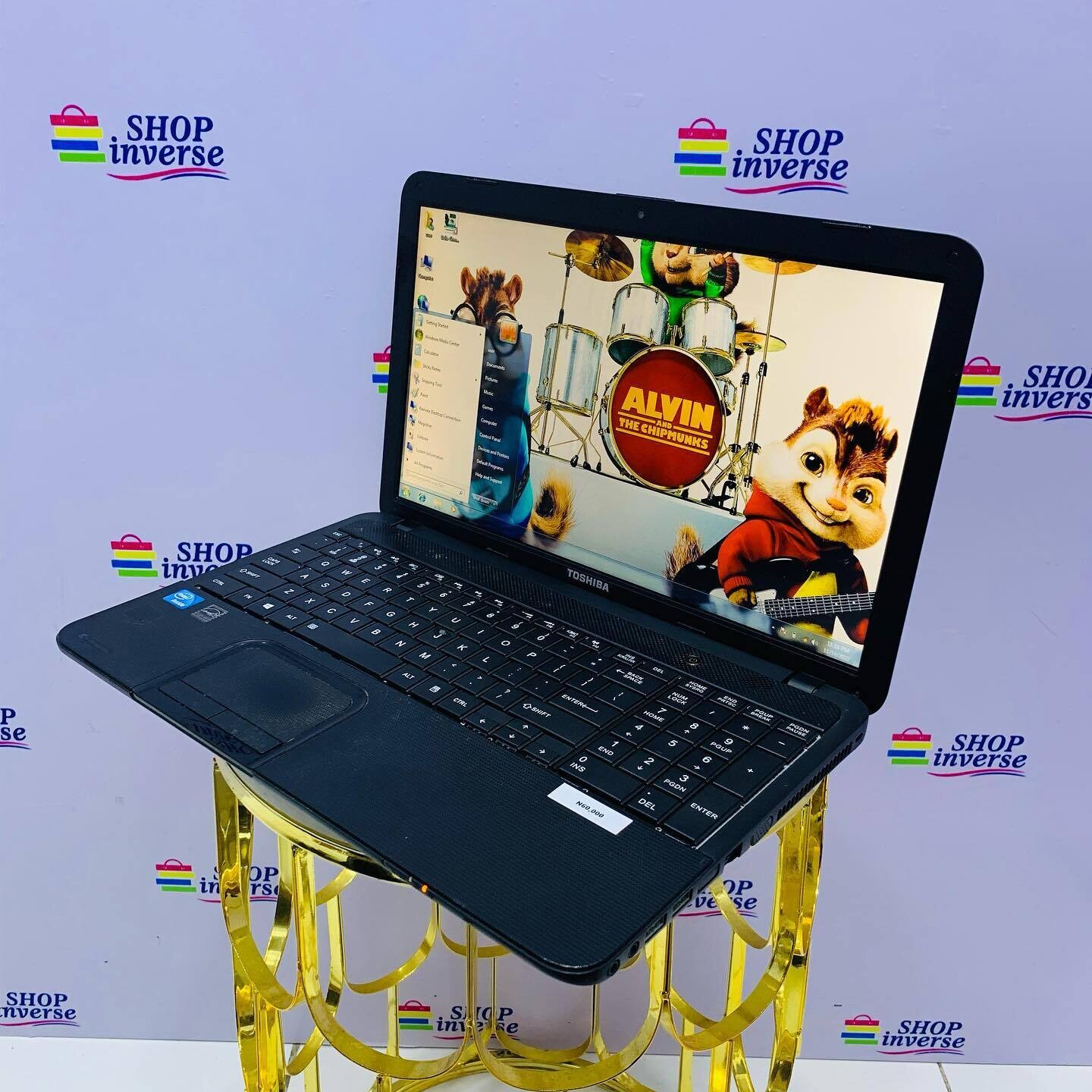 Toshiba Satellite C850 - Intel Celeron - 500GB HDD - 4GB RAM - DVD-RW - ₦60,000