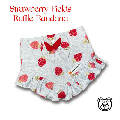 Strawberry Fields Ruffle Bandana