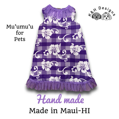 K&H Designs - Purple Palaka Mu’umu’u