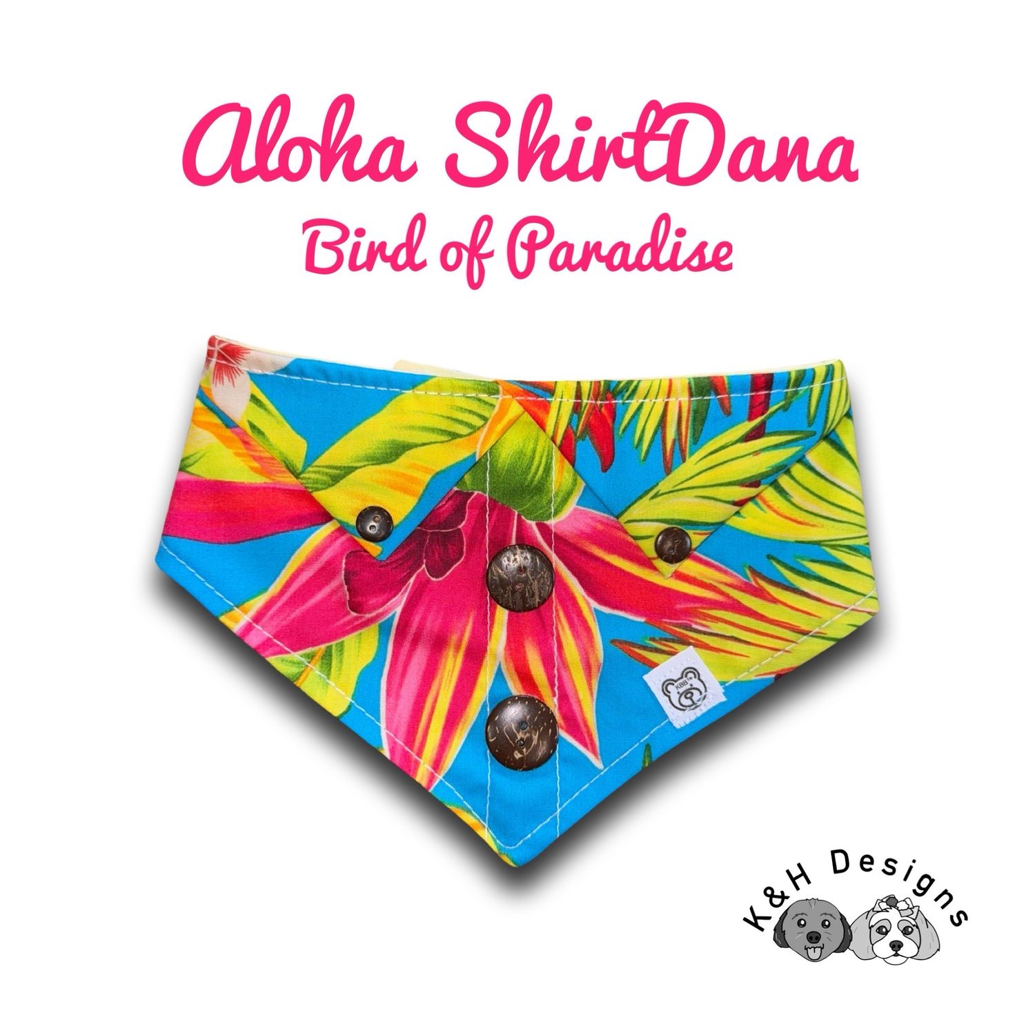 K&H Designs - Bird Of Paradise Aloha ShirtDana