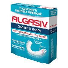Algasiv adesivi protesi inferiore 15 pezzi Algasiv adesivi protesi inferiore 15 pezzi
