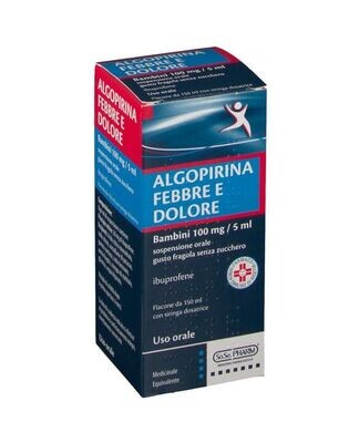 Algopirina febbre dolore 150 ml fragola Algopirina febbre dolore 150 ml fragola