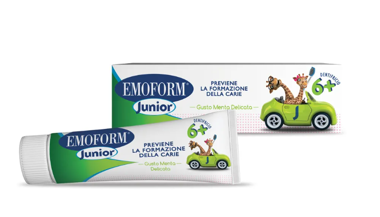 Emoform dentifricio junior 6+ 75 ml Emoform dentifricio junior 6+ 75 ml