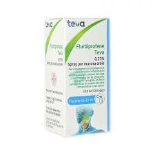 Flurbiprofene Teva spray orale 15 ml Flurbiprofene Teva spray orale 15 ml
