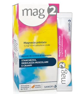 Mag 2 Soluzione orale 20 buste 1,5 g/10 ml